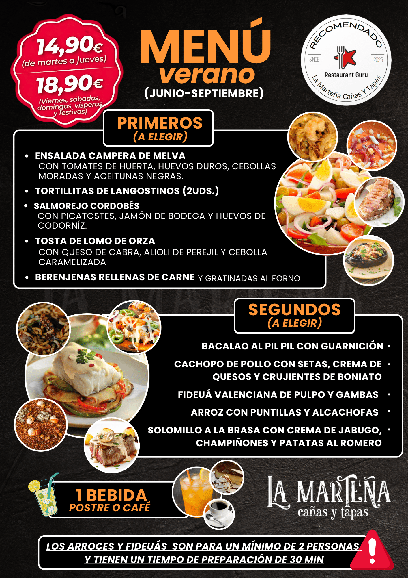 MENÚ LA MARTEÑA